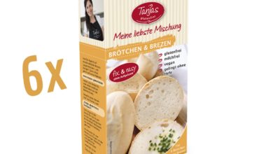 6 x 250g Glutenfreie Backmischung BRÖTCHEN & BREZEN - Tanjas glutenfrei