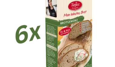 6 x 400g Glutenfreie Brotbackmischung BROTGEWÜRZ - Tanjas glutenfrei