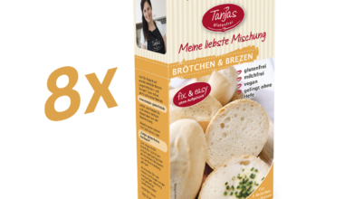 8 x 250g Glutenfreie Backmischung BRÖTCHEN & BREZEN - Tanjas glutenfrei