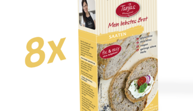 8 x 400g Glutenfreie Brotbackmischung SAATEN - Tanjas glutenfrei
