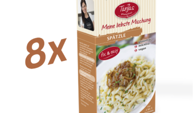 8 x 250g Glutenfreie Mehlmischung SPÄTZLE - Tanjas glutenfrei